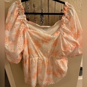 Arula puffy sleeve top